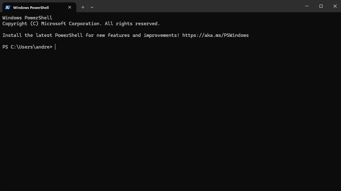 An Picture of Windows "Powershell", a Unix-style Terminal